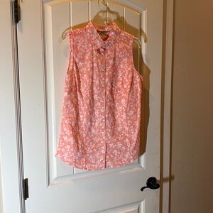 St John’s Bat sleeveless button up blouse.